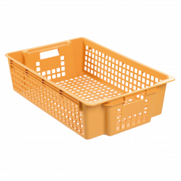 Large pastry crate - 28 L - beige