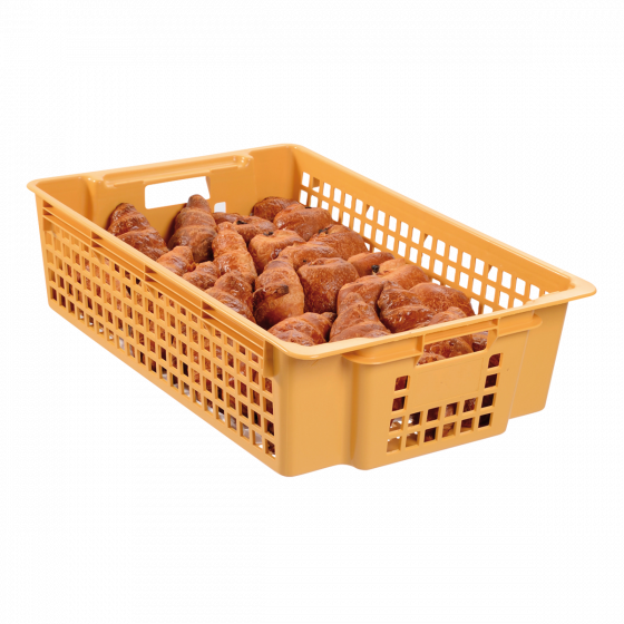 Large pastry crate - 28 L - beige