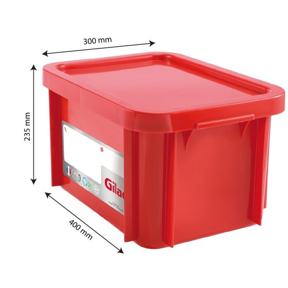 Rectangular HACCP container +  lid