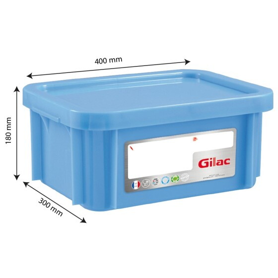 Rectangular HACCP container +  lid