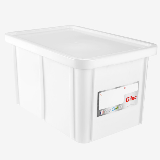 Bac renforcé HACCP 600 x 400 + couvercle