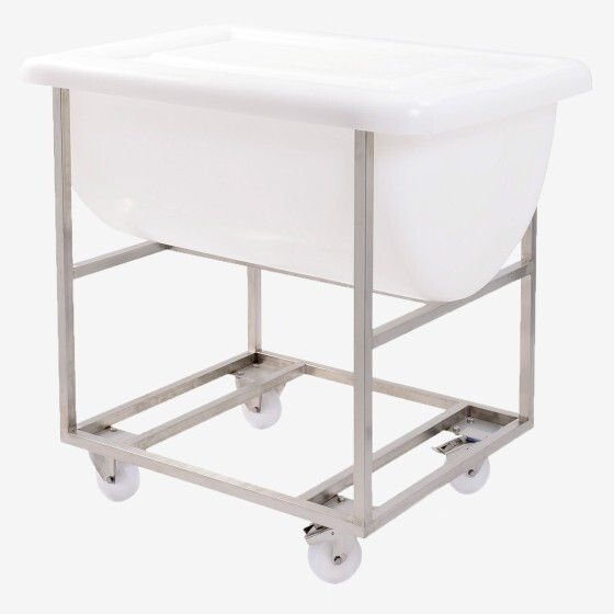Large volume semicircular container