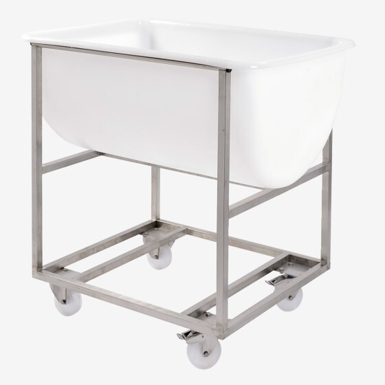 Bac grand volume semi-cylindrique