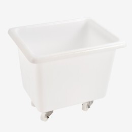 Large volume container - 2 pivoting wheels (brakes)