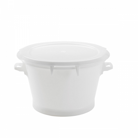 Couvercle plat pour conteneur rond HACCP 75 L et baquet 50 L