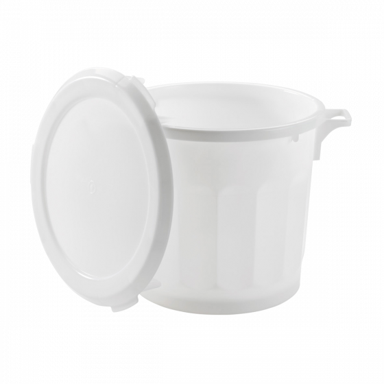 Couvercle plat pour conteneur rond HACCP 75 L et baquet 50 L