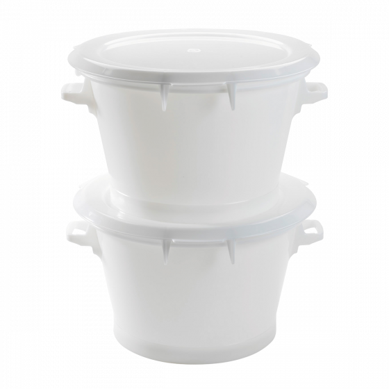 Couvercle plat pour conteneur rond HACCP 75 L et baquet 50 L