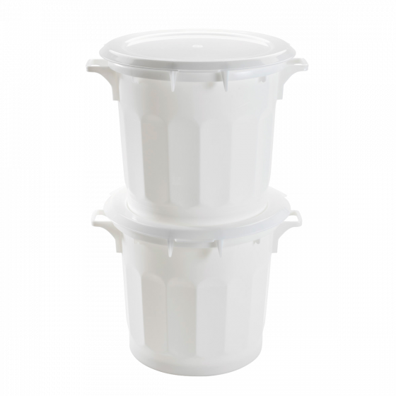 Flat lid for 75 L HACCP food contact container and 50 L small tub