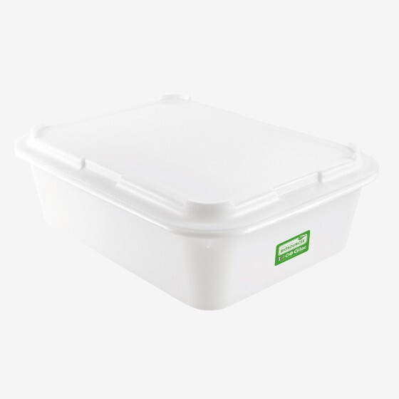 Biobased dividing dough container