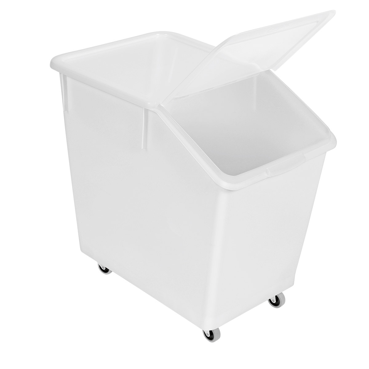 White 20 Litre Large Stackable Recycling Sorting Colour Coded Plastic Bins  w Lid