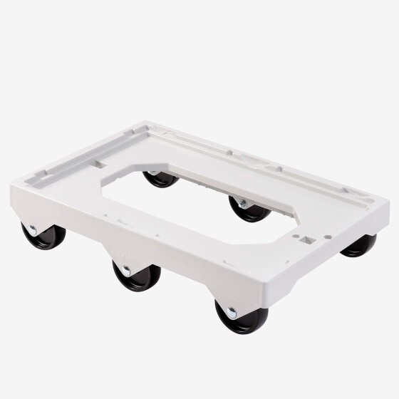 Socle rouleur 6 roues - axe acier