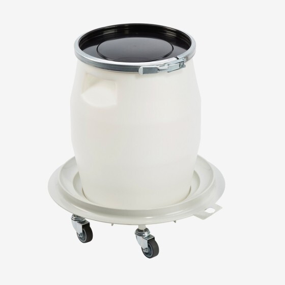 Fût + genouillère métal + couvercle