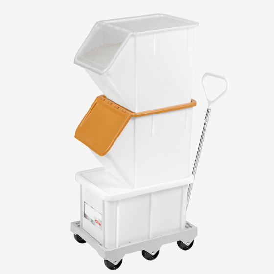 Bac renforcé HACCP 600 x 400 + couvercle