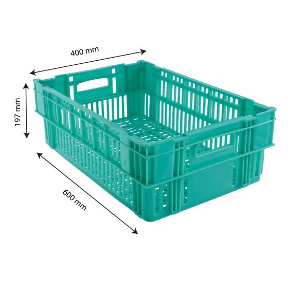 Caisse ajourée empilable emboîtable 600 x 400
