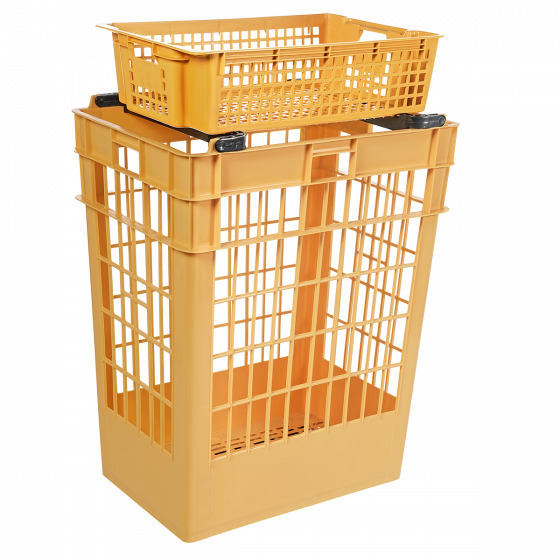 Large pastry crate - 28 L - beige
