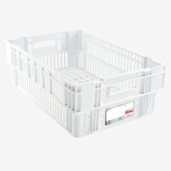 Caisse ajourée empilable emboîtable HACCP 600 x 400