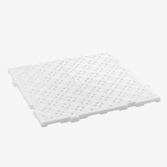 Caillebotis HACCP 500x500 épaisseur 22 mm - blanc