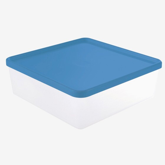 Airtight box 2.5 L + white lid - pack of 6