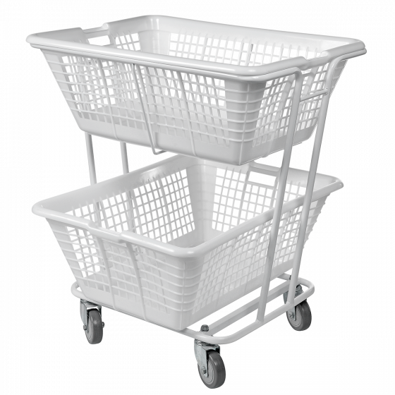 Trolley for laundry basket