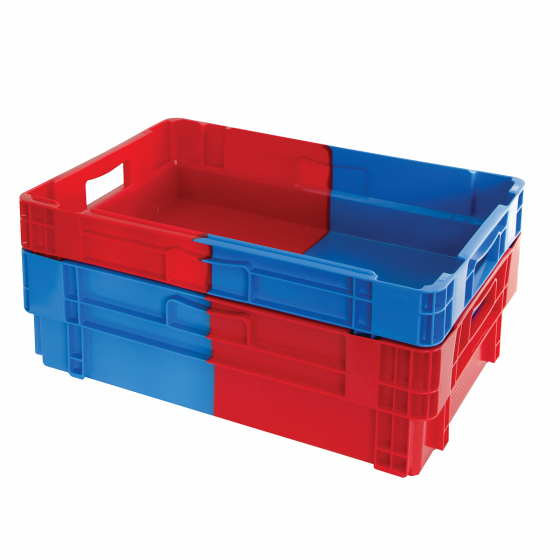 Two-tone nesting stacking container - 600 x 400