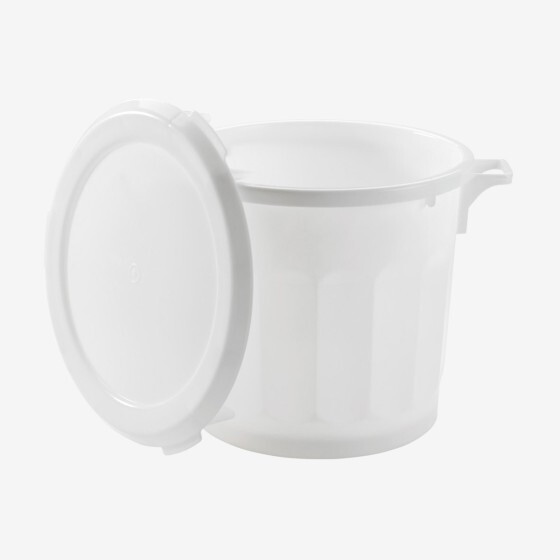 Couvercle plat pour conteneur rond HACCP 75 L et baquet 50 L