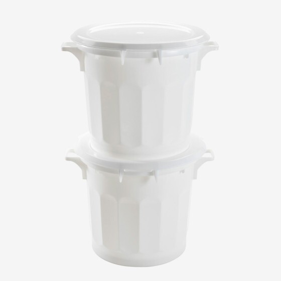 Couvercle plat pour conteneur rond HACCP 75 L et baquet 50 L