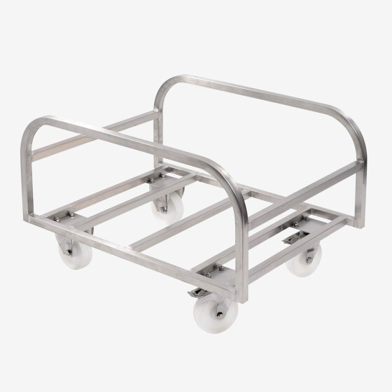 Chariot pour bac grand volume - inox