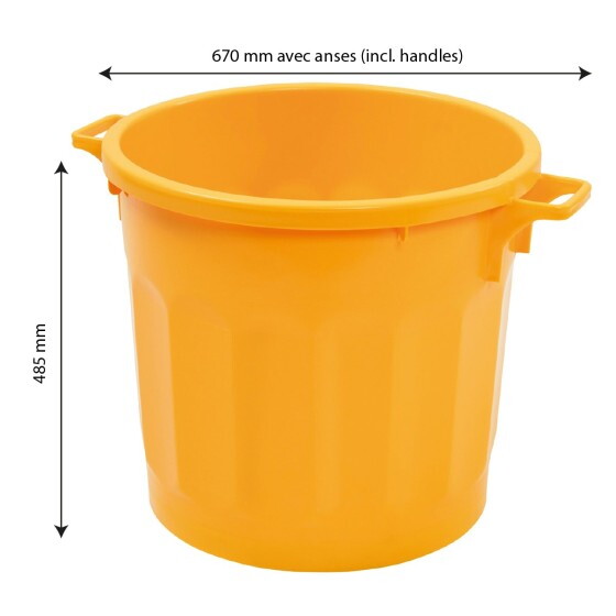 Poubelle ronde tri sélectif