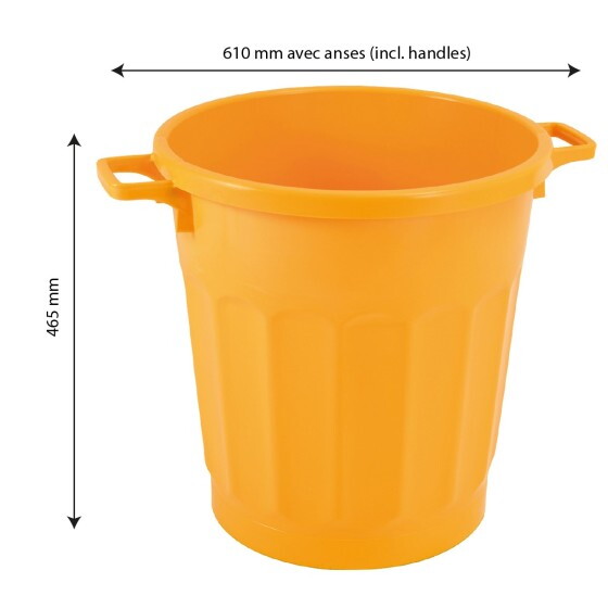 Poubelle ronde tri sélectif