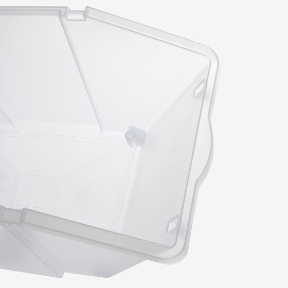 30 L ingredients containers + lids - 4 wheels - pack of 2