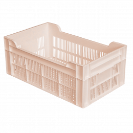 50 x 30 cm perforated crate - 20 L - pink