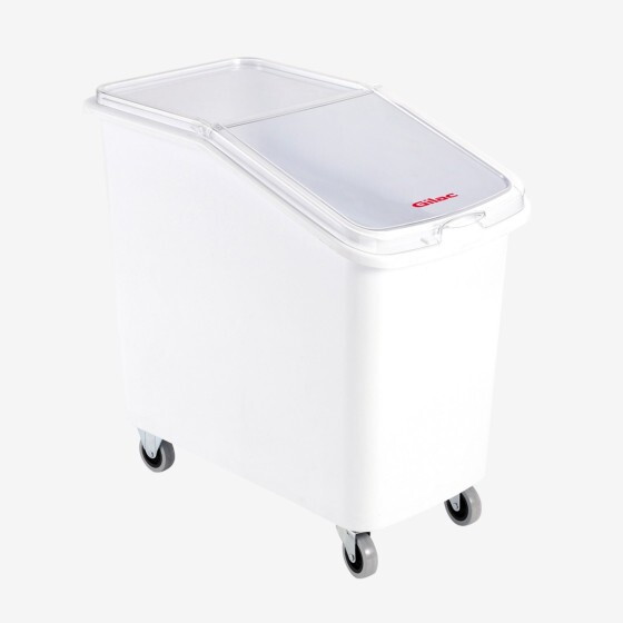 100 L ingredients container + lid - steel wheel housing