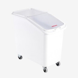 100 L ingredients container + lid - stainless steel wheel housing