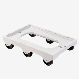 Socle rouleur 6 roues - axe inox