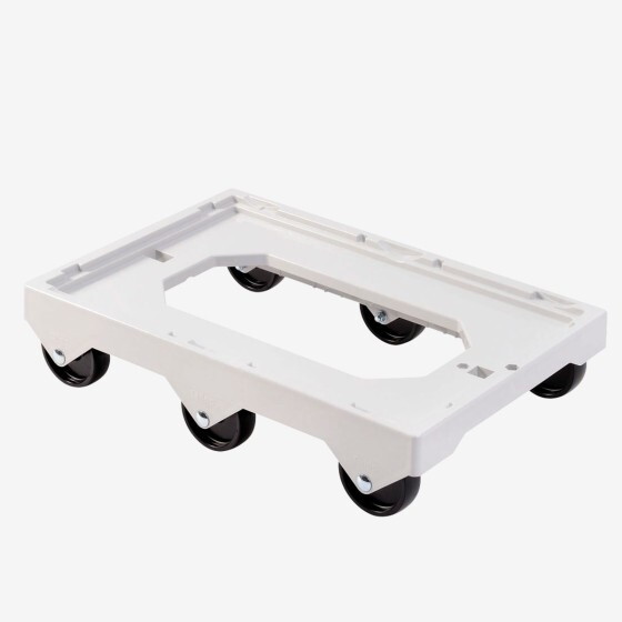 6-wheel dolly - stainless steel shaft