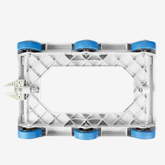 Socle rouleur 6 roues silence - axe acier