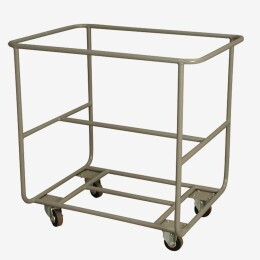 Epoxy trolley for large volume semicircular container