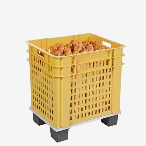Food contact certified pallet - 40 x 60 - black