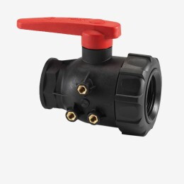 Valve 70 L/min with connector for large volume container