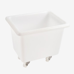 Large volume container - 4 pivoting wheels (2 brakes)