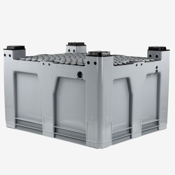 Pallet container with 4 feet - 1000 x 1200