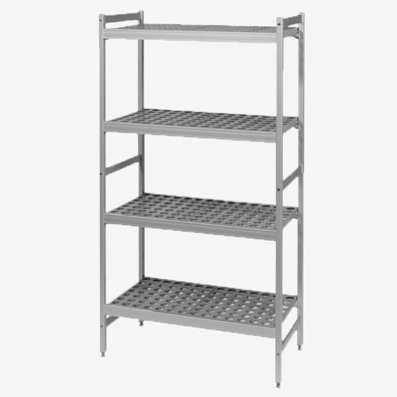 Rayonnage modulaire 4 niveaux - petit modèle