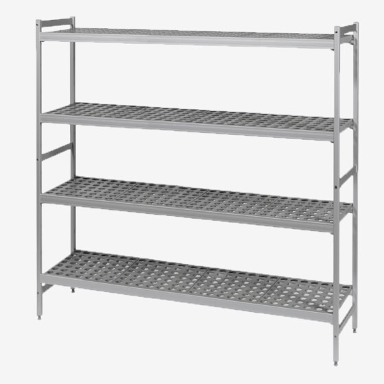Rayonnage modulaire 4 niveaux - grand modèle