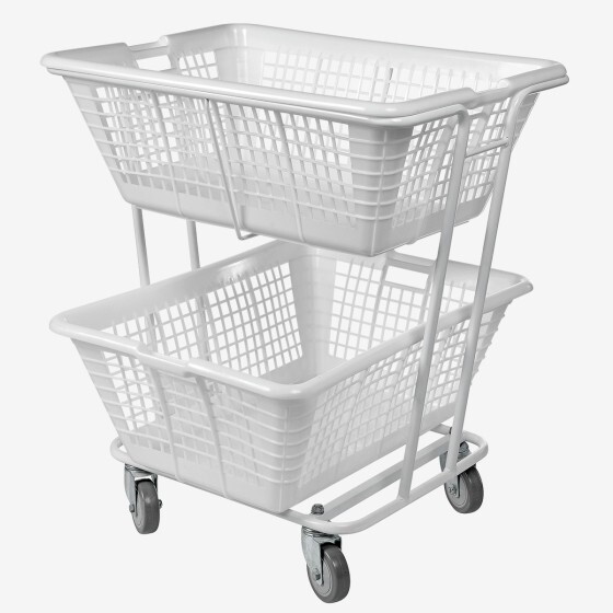 Trolley for laundry basket