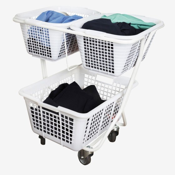 Trolley for laundry basket