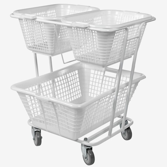 Trolley for laundry basket