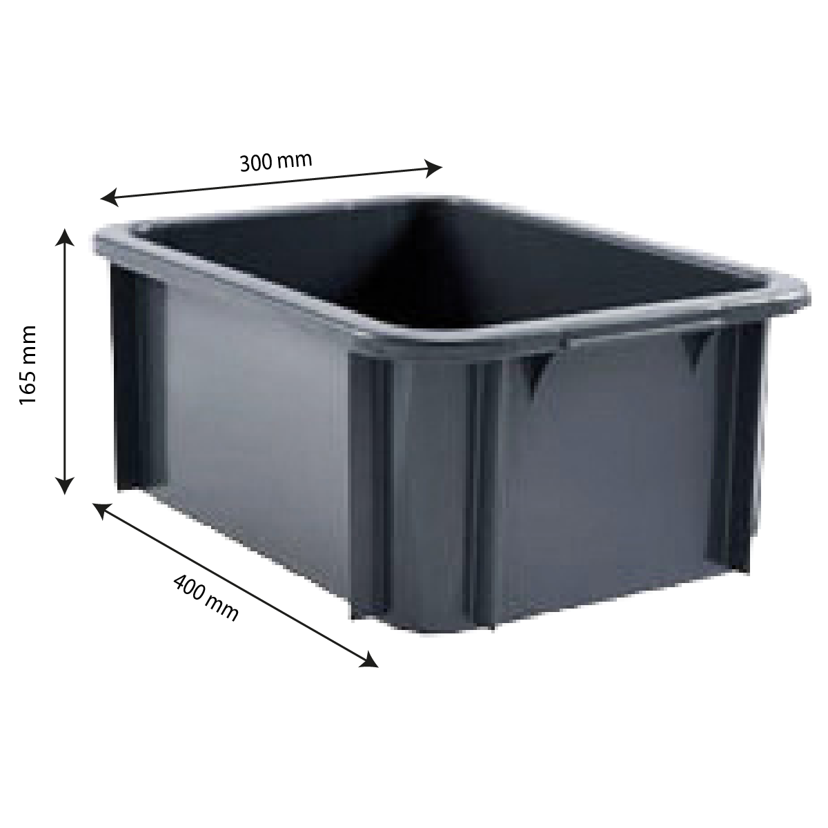 Grande bassine plastique ronde 75 litres BLANC