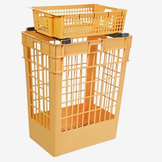 Large pastry crate - 28 L - beige