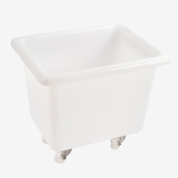 Large volume container - 2 pivoting wheels (brakes)