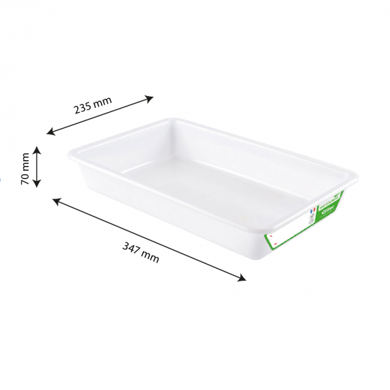 Biobased flat tray